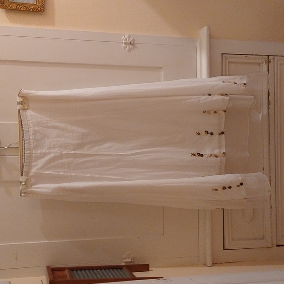 J Jill white cotton skirt with button embellishments Sz XS - Picture 3 of 9